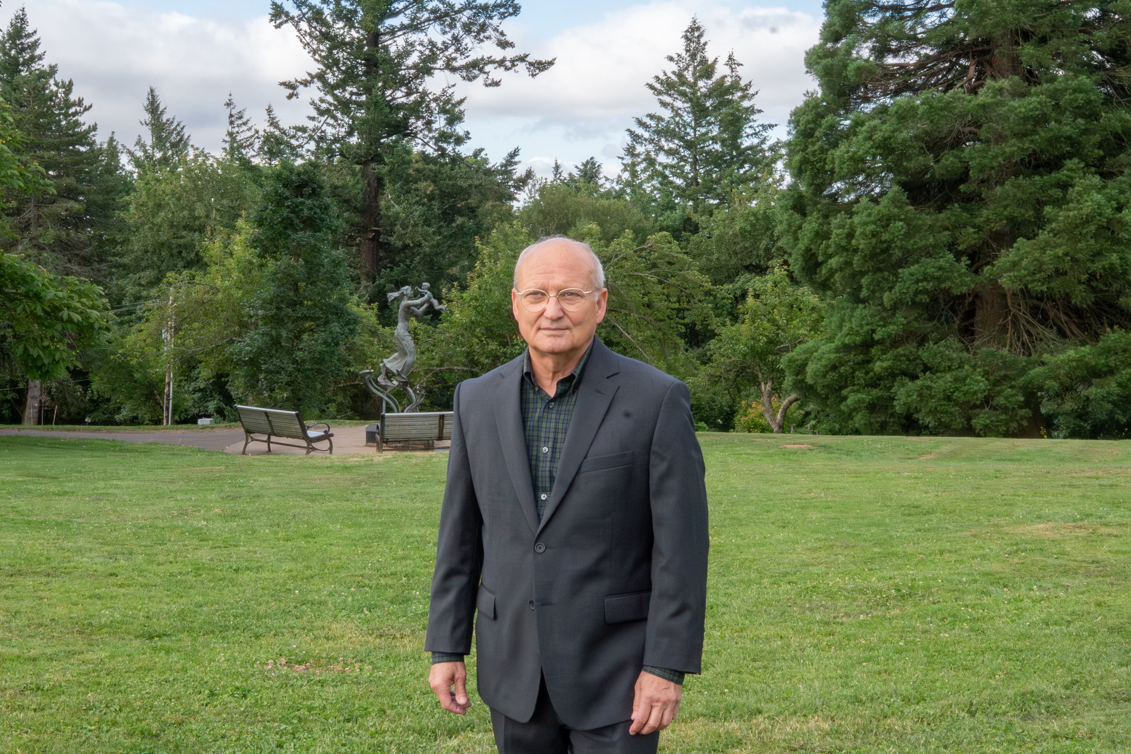 Randall Fryer at a community park in District 28
